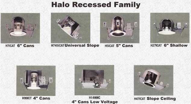 halo recessed cans and trims